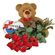 Ты и я!. Обаятельный мишка + красные розы + коробка конфет - самый лучший подарок для дорогого человека.. Красноярск